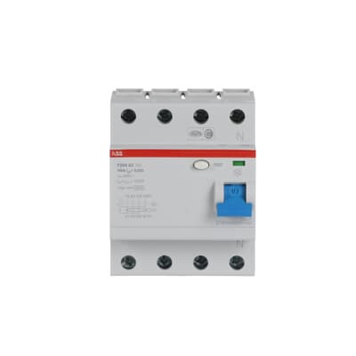 Устройство защитного отключения (УЗО) ABB F204 AC-100/0.03 Тип-AC 4P 100A 30мА 2CSF204001R1900
