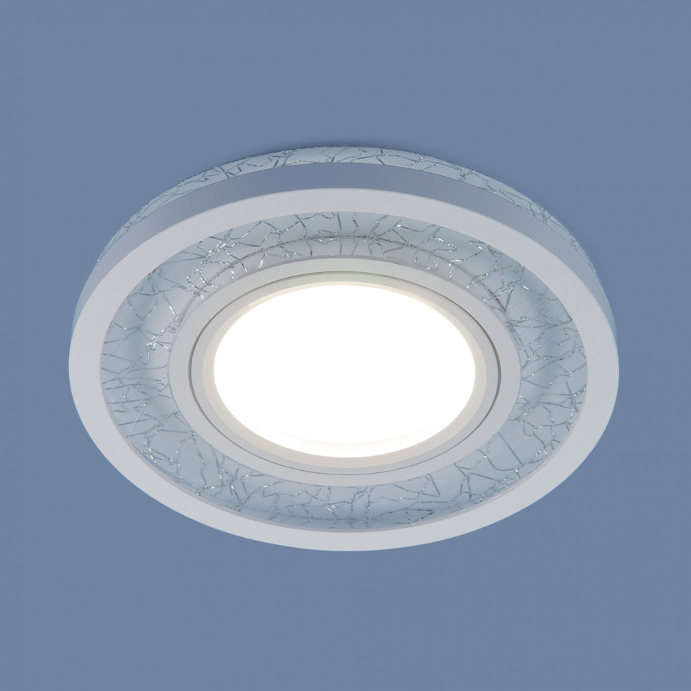 Светильник встраиваемый белый / серебро 7020 MR16