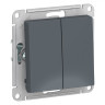 Переключатель двухклавишный Schneider Electric Atlas Design грифель ATN000765