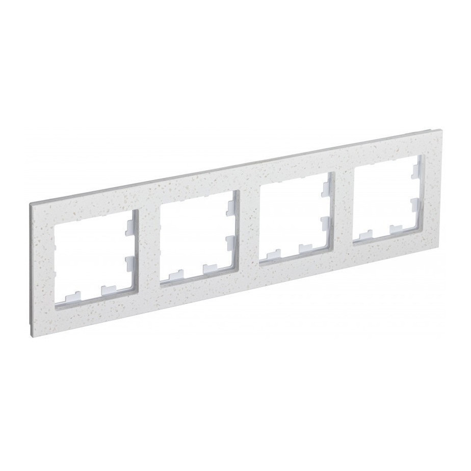 Рамка Systeme Electric Atlas Design Nature на 4 поста, крем роял ATN343104