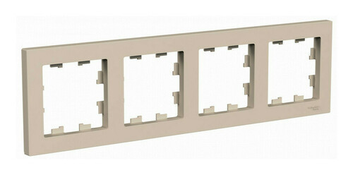 Рамка Systeme Electric Atlas Design на 4 поста, песочный ATN001204