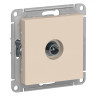 Розетка TV Systeme Electric Atlas Design проходная, бежевая ATN000292