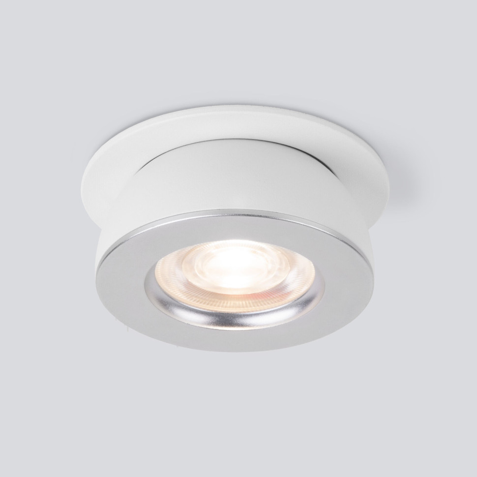 Встраиваемый поворотный светодиодный светильник Pruno 25080/LED 8W 4200К белый/серебро
