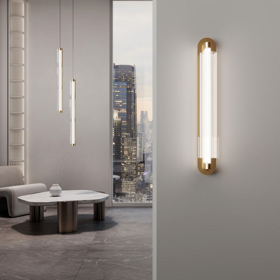 Настенный светильник Eurosvet Selina 303071 LED латунь a071602