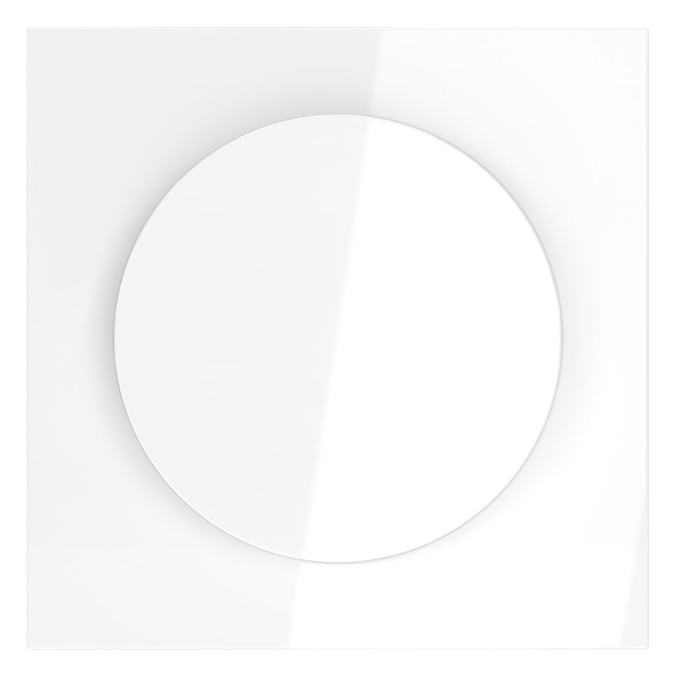 Накладка для светорегулятора поворотно-нажимного, S70 (белый глянцевый)