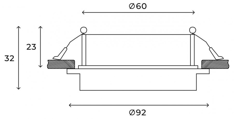 Встраиваемый светильник Hesby Lighting Vestby HSBL_0119