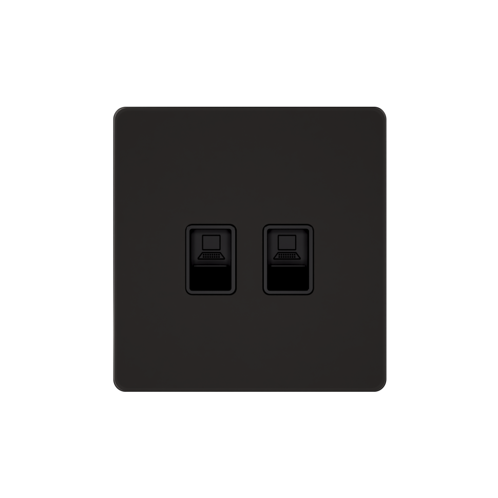 Systeme Infinity, Розетка информационная С/У RJ-45 кат.6 2-я, Полярная ночь