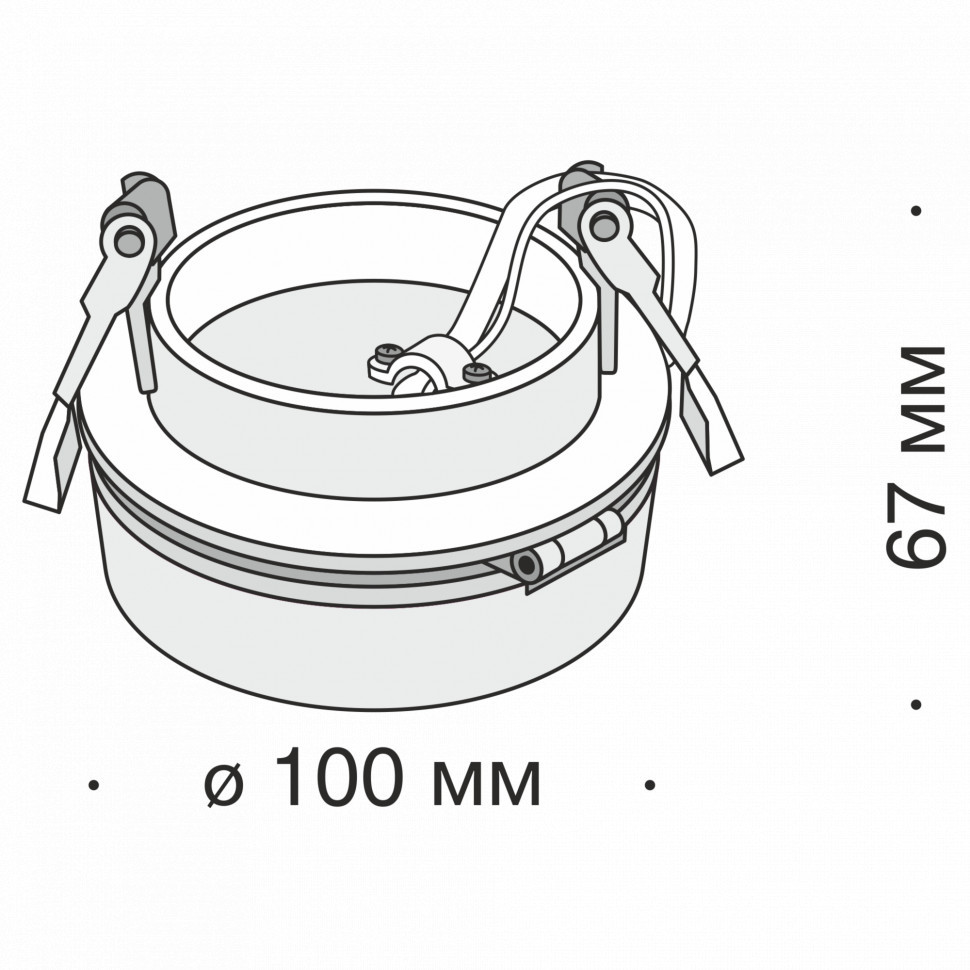 Встраиваемый светильник Technical DL2003-L12W4K