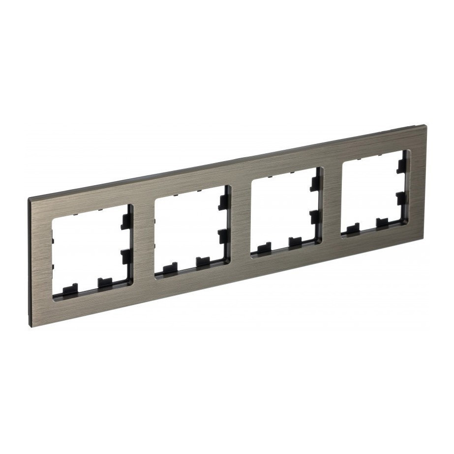 Рамка Systeme Electric Atlas Design Nature на 4 поста, латунь ATN312204