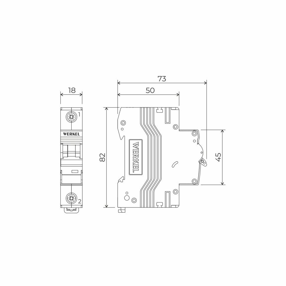 Автоматический выключатель 1P 40 A C 6 кА W901P406