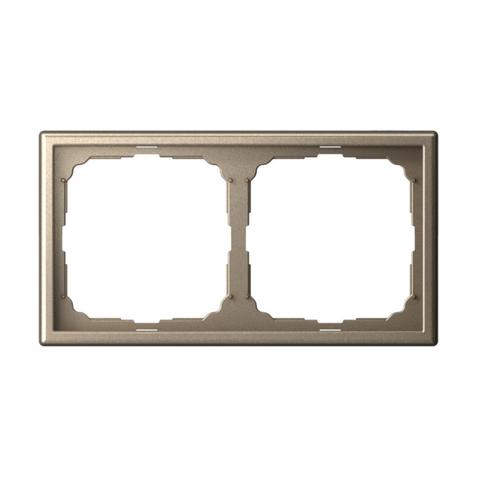 Рамка Schneider Electric Art Gallery на 2 поста, шампань GAL000502