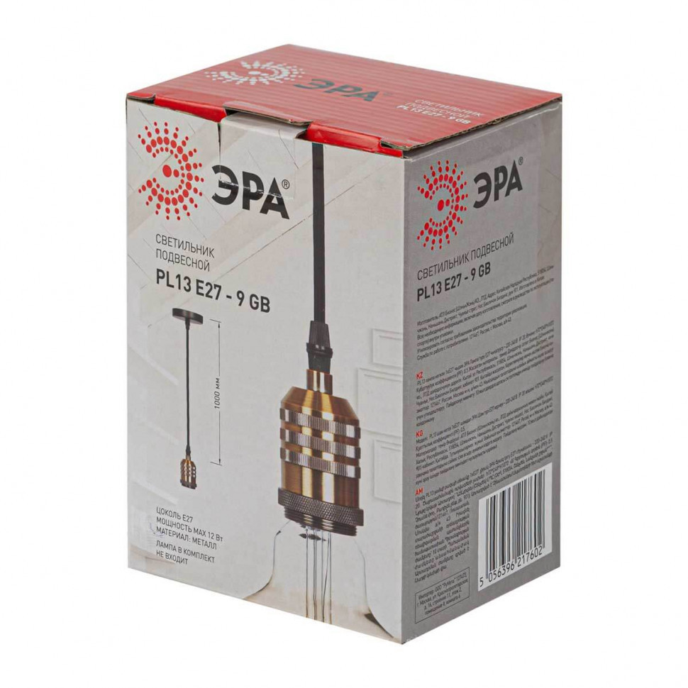 Подвесной светильник ЭРА PL13 E27 - 9 GB Б0048530