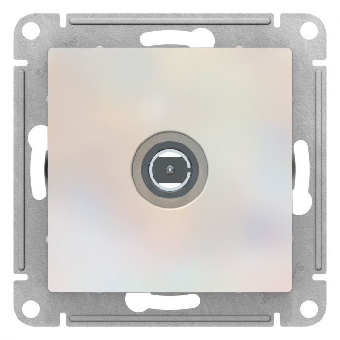 Розетка TV Systeme Electric Atlas Design проходная, жемчуг ATN000492