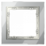 Рамка стеклянная VOLTUM S70 на 1 пост, (сталь, стекло) VLS110105