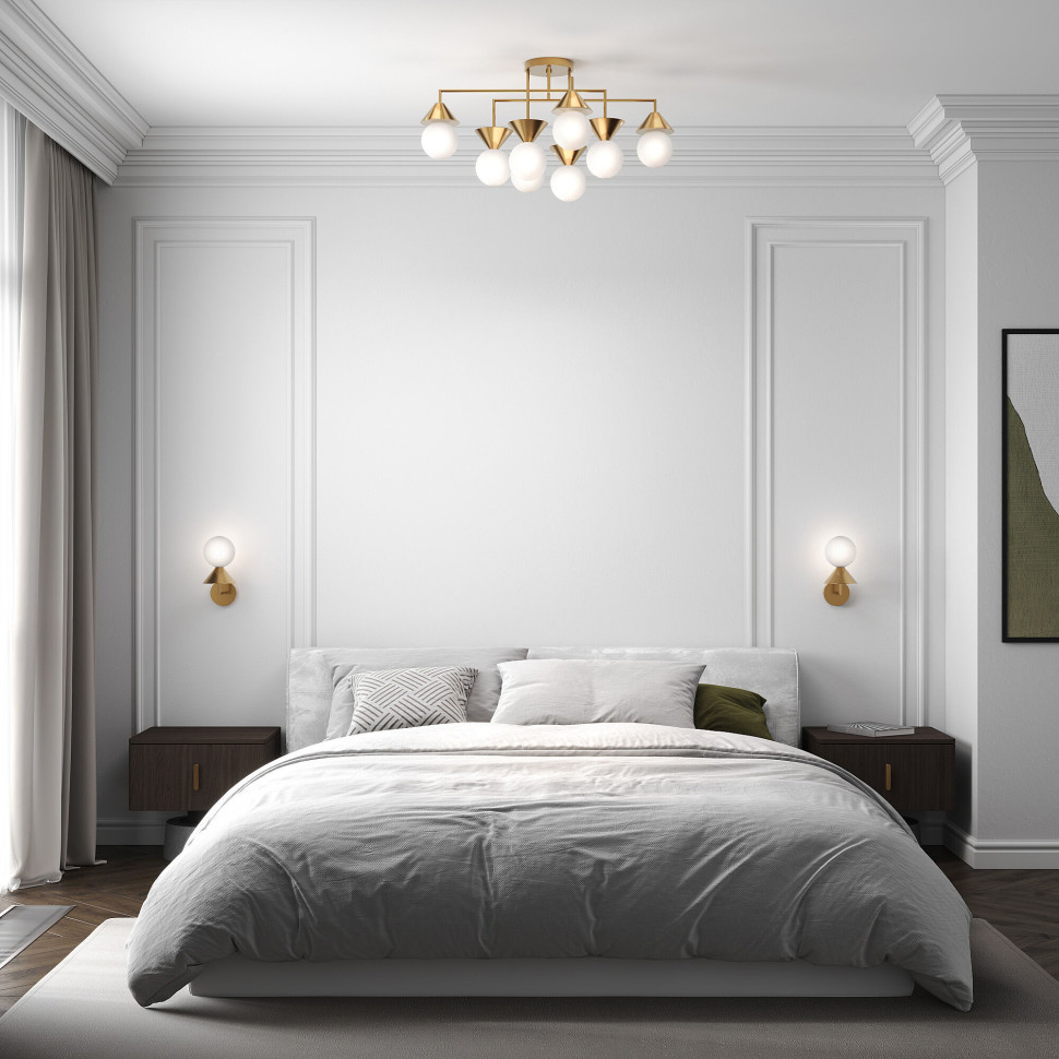 Потолочная люстра Smart 302002/8 латунь Smart