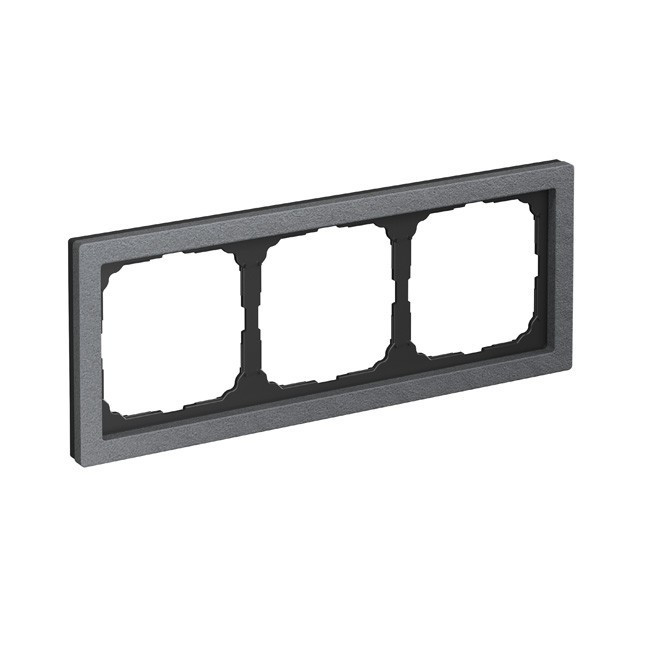 Рамка ArtGallery Pure Камень Графит, на 3 пост, GAL373103