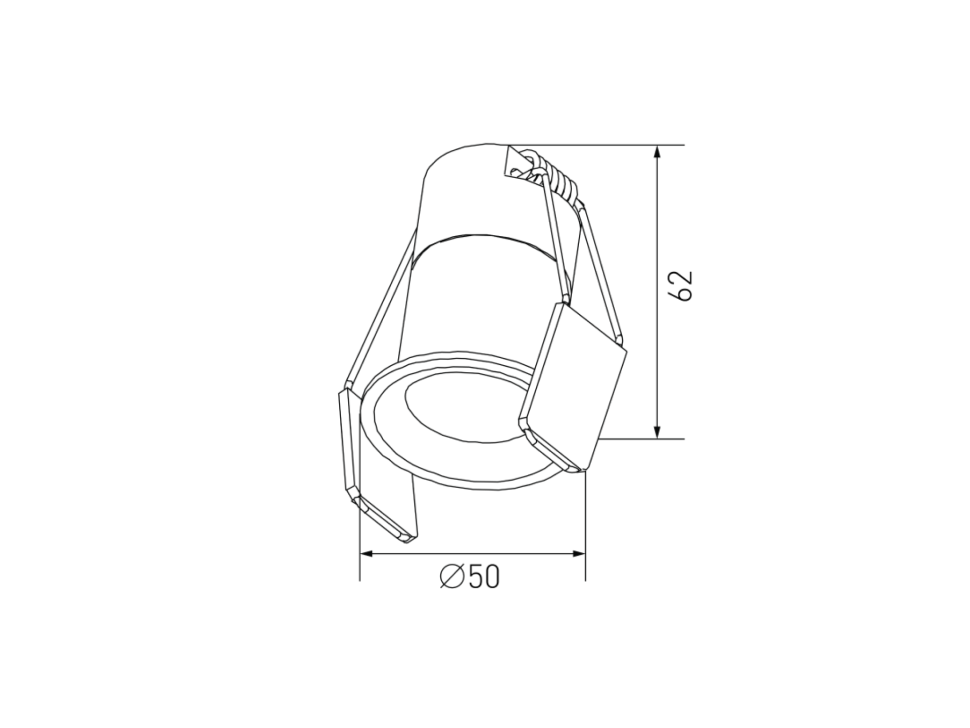  DesignLed Светильник светодиодный потолочный встраиваемый , серия HIDDEN, Серебро, 7Вт, IP20, Теплый белый (3000К), DL-A004-7-SL-WW