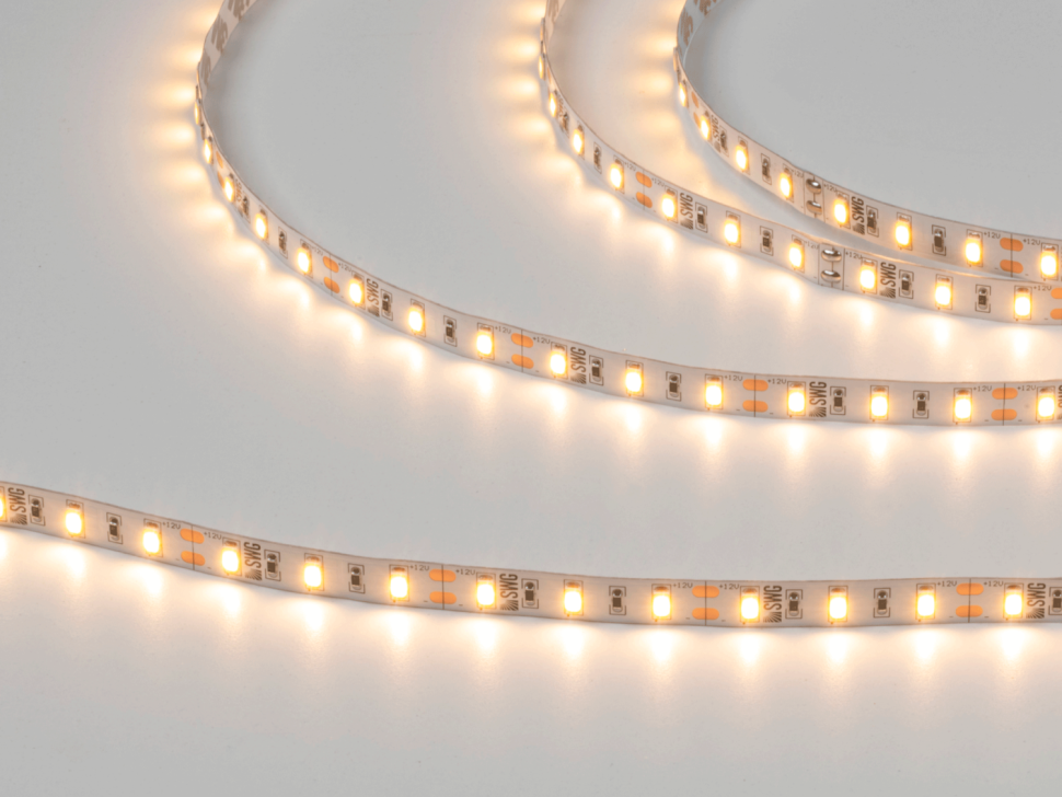  SWG Standard Светодиодная лента 5630, 60 LED/м, 12 Вт/м, 12В , IP20, Цвет: Теплый белый, SWG660-12-12-WW-M