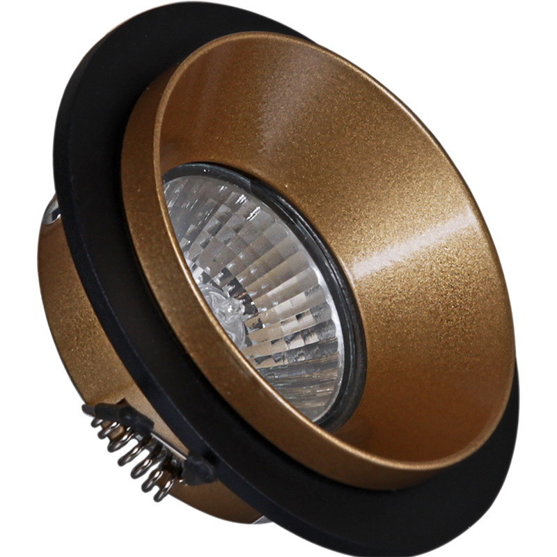 Встраиваемый светильник Reluce 51611-9.0-001MN MR16 BK+GD