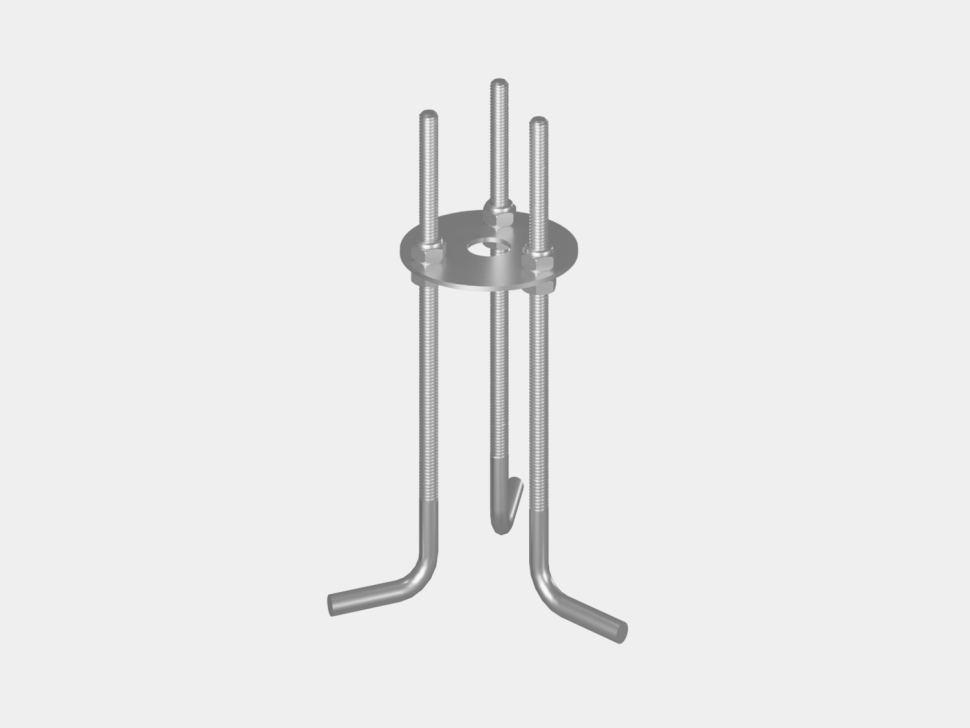  LUMKER Закладная для опоры светильника D60, GW-TC-BASE-GR