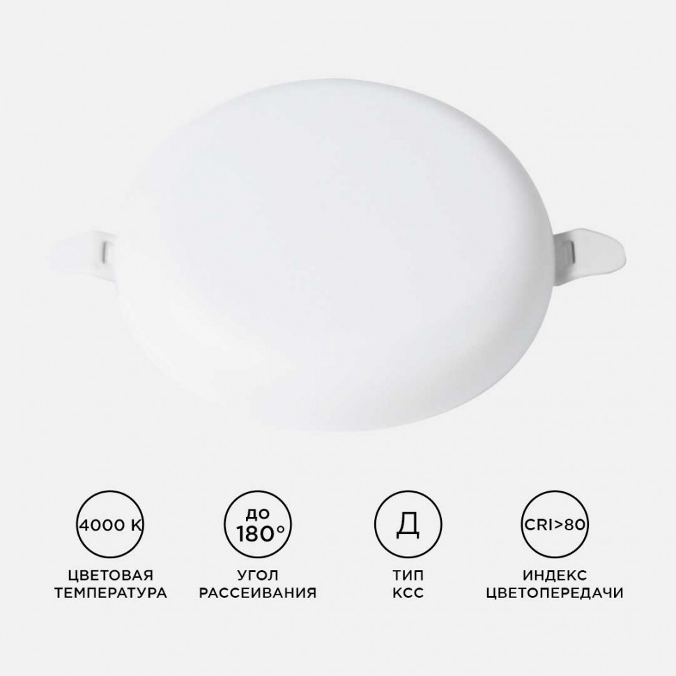 Встраиваемая светодиодная панель безрамочная Apeyron FLP 06-108