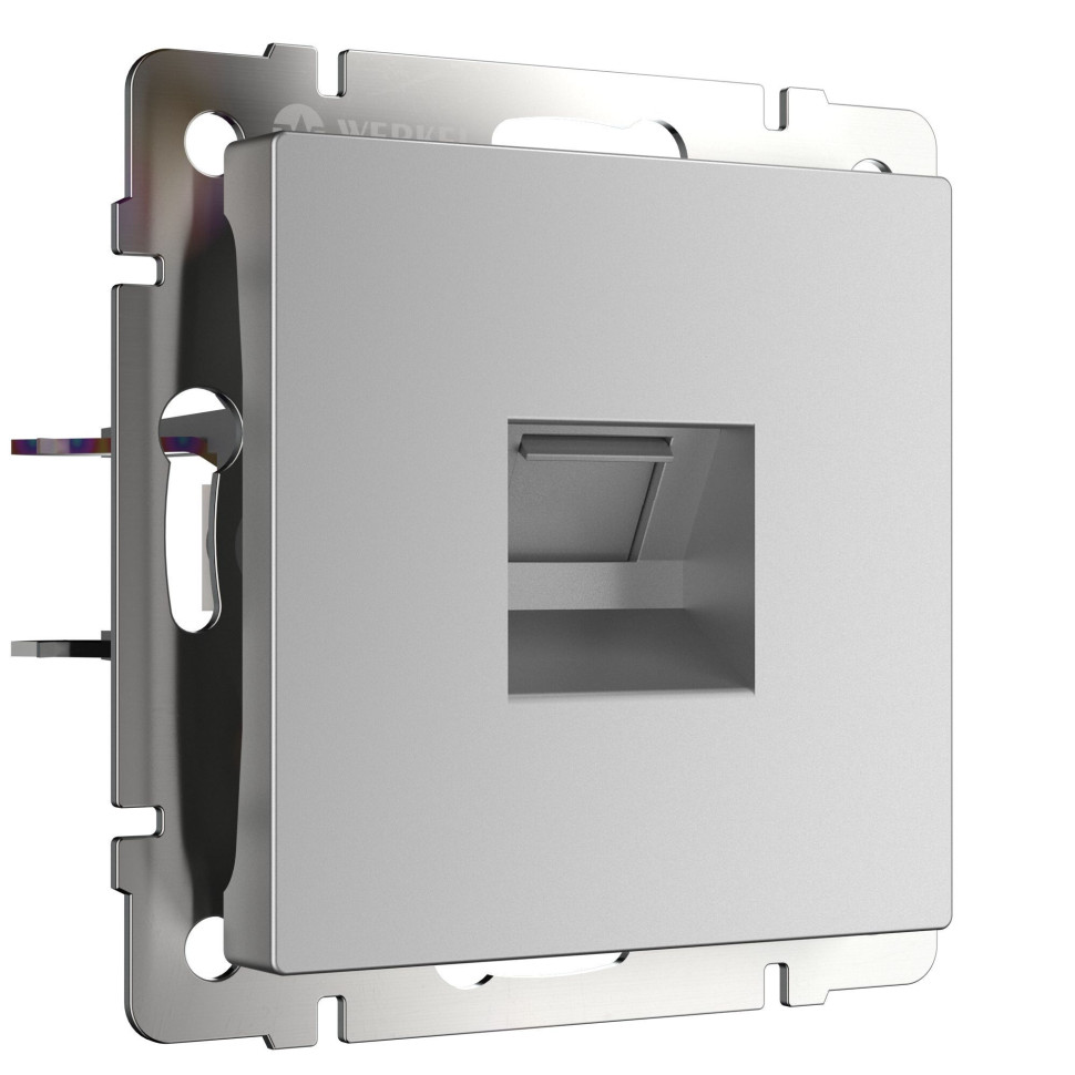 Розетка Ethernet RJ-45 серебряный W1181006