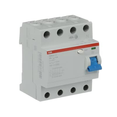 Устройство защитного отключения (УЗО) ABB F204 A-40/0.1 Тип-A  4P 40A 100мА 2CSF204101R2400