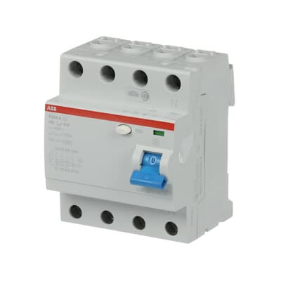 Устройство защитного отключения (УЗО) ABB F204 A-40/0.1 Тип-A  4P 40A 100мА 2CSF204101R2400