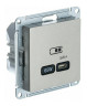 Зарядное устройство USB Type - C 65W высокоскоростная зарядка QC, PD Systeme Electric Atlas Design шампань ATN000527
