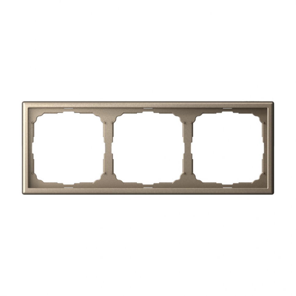 Рамка Schneider Electric Art Gallery на 3 поста, шампань GAL000503