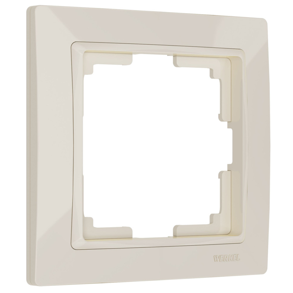 Рамка из поликарбоната на 1 пост Snabb Basic слоновая кость W0012003