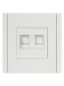 FORTE&PIANO Розетка компьютерная двойная RJ45 кат.5E FP233 белый IEK