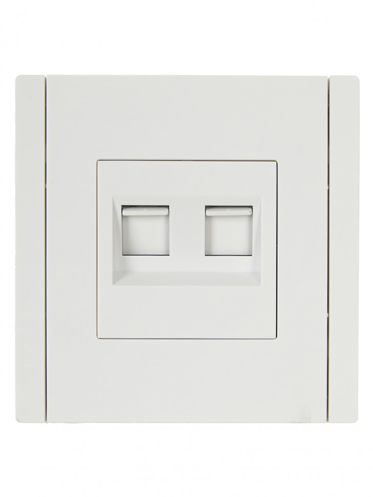 FORTE&PIANO Розетка компьютерная двойная RJ45 кат.5E FP233 белый IEK