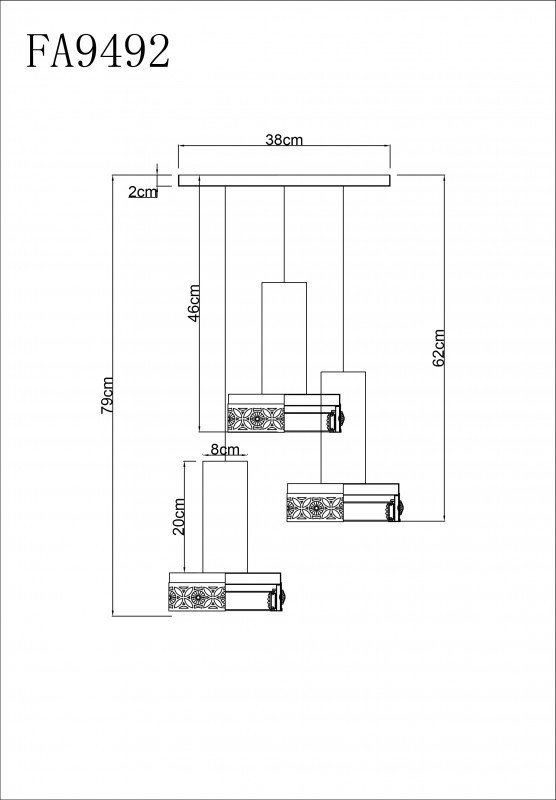 Подвесной светильник Ambrella Light Acrylica FA9492