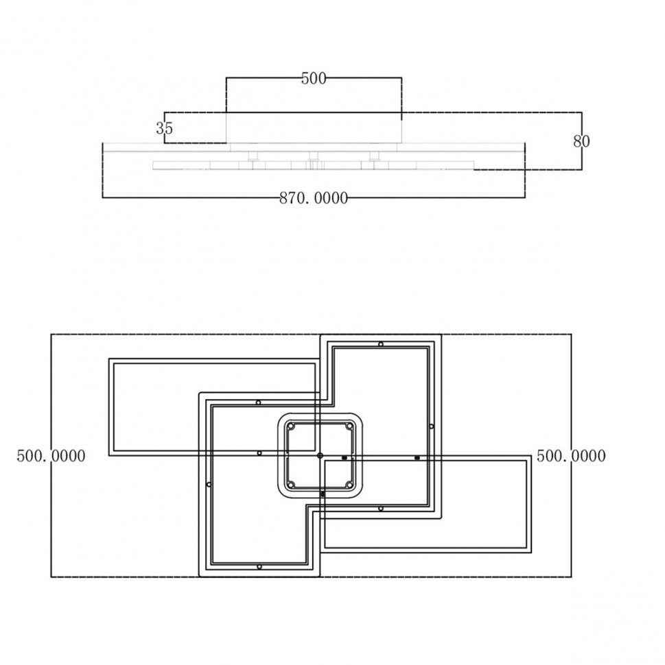 Потолочный светильник Escada 10216/S LED 138W White/Black