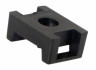 Площадка для крепления стяжки 22x16х4 мм, черная (100 шт/уп) REXANT 07-2103
