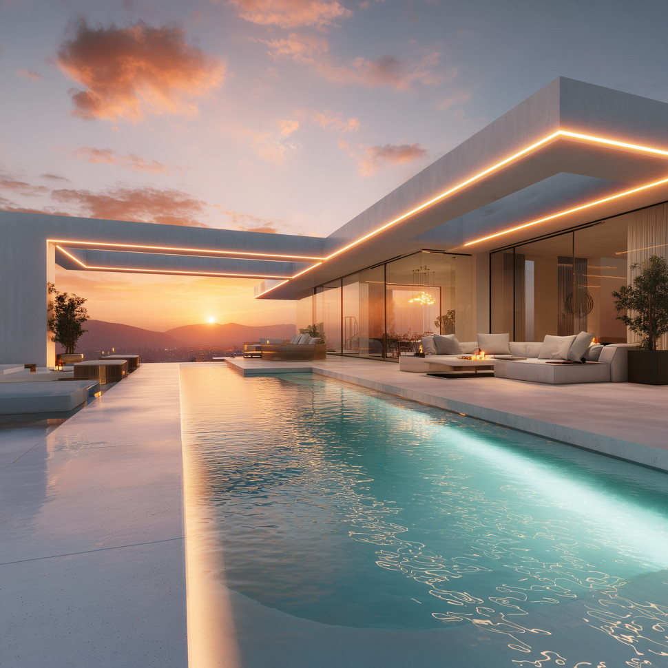 Лента светодиодная 480Led 14W IP68 3300K теплый белый, 5м COB 24V 480Led 14W IP68