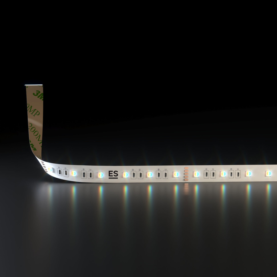 Светодиодная лента 24 В 24 Вт/в 60 Led/м 5050 IP20, MIX RGB/холодный белый 6500K, 5 м Лента светодиодная 24V 24W 60Led 5050 IP20 MIX RGB/холодный белый, 5м