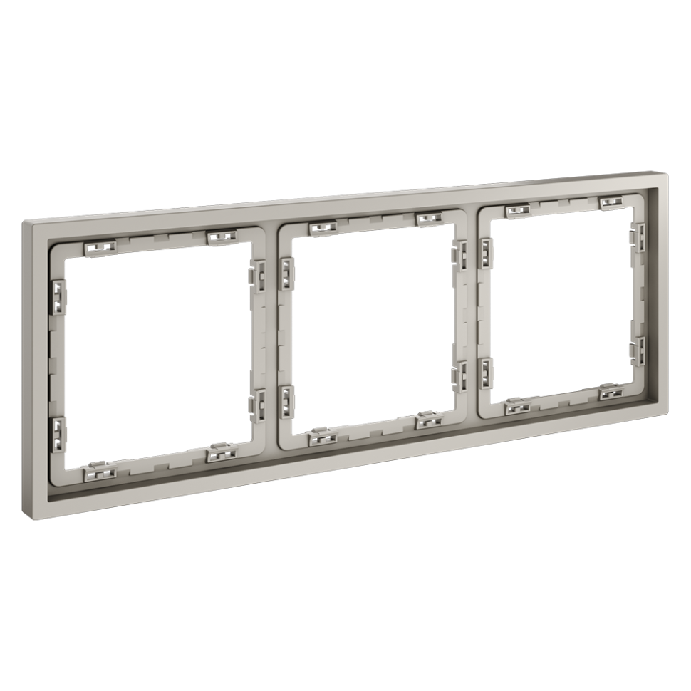 Рамка пластиковая VOLTUM S70 на 3 поста, (кашемир)
