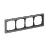 Рамка ArtGallery Pure Камень Графит, на 4 пост, GAL373104