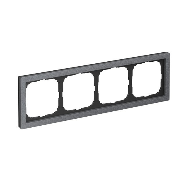 Рамка ArtGallery Pure Камень Графит, на 4 пост, GAL373104