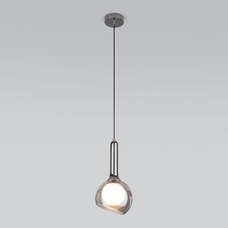 Подвесной светильник со стеклянным плафоном 50188/1 хром