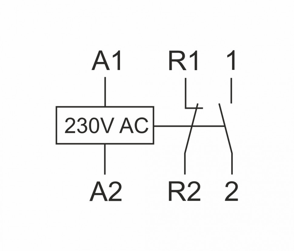 Контактор модульный (Ампер-25 / Волт-230 АС / Контакт-1NO+1NC) ST25-11