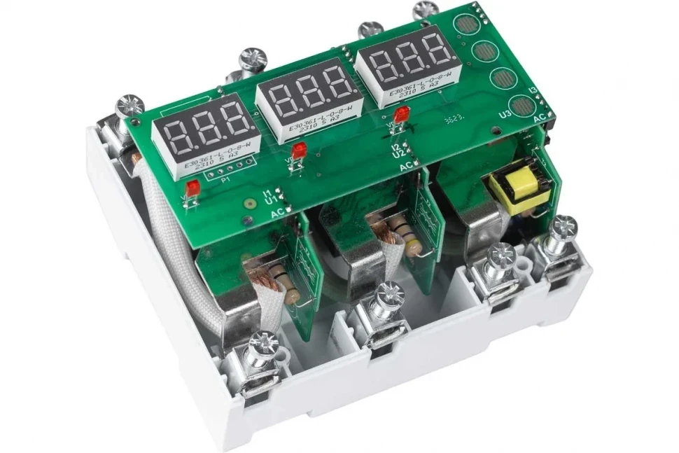 Реле напряжения трёхфазное 63A ROSTOKELECTRO (DigiTop) RE V3F-63A