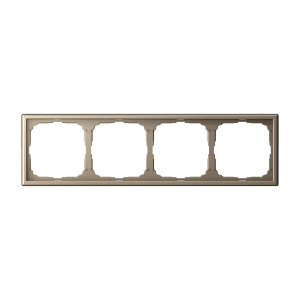 Рамка Schneider Electric Art Gallery на 4 поста, шампань GAL000504