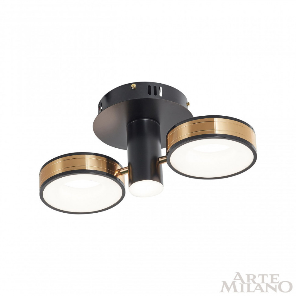 Потолочный светильник Arte Milano 271040/2R BK/GD