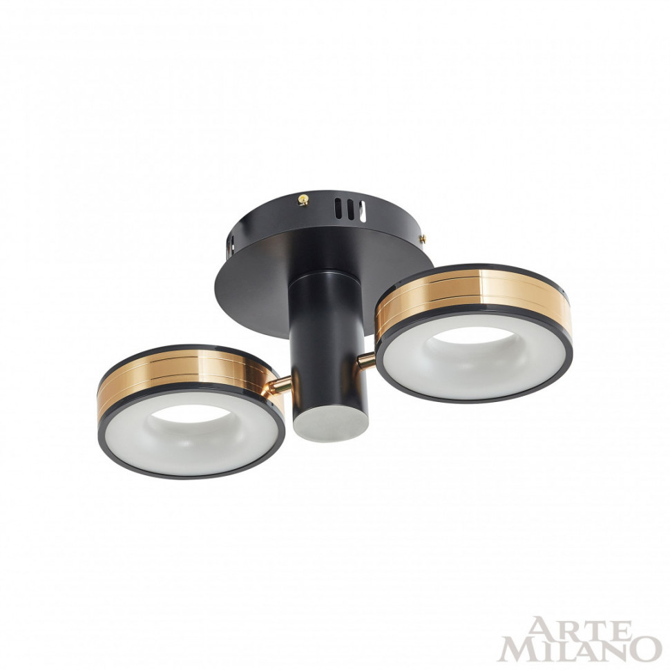 Потолочный светильник Arte Milano 271040/2R BK/GD