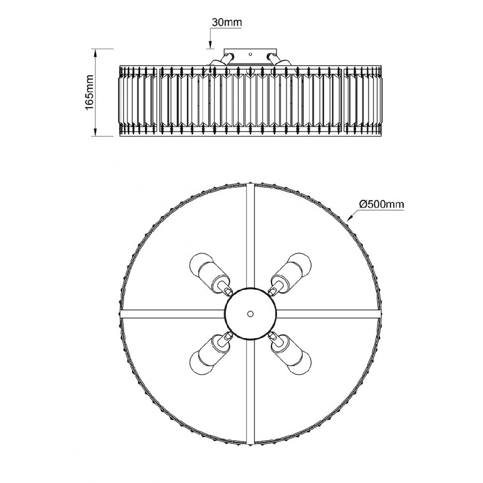 Потолочный светильник Escada Unona 2116/4