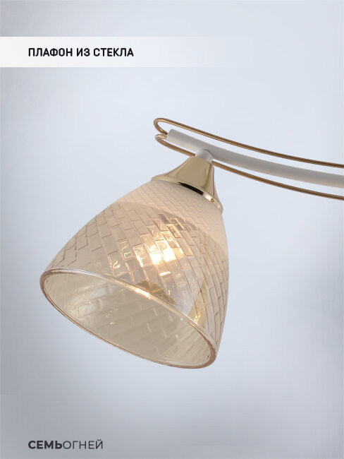 Потолочный светильник Seven Fires Goriya SF3383/2C-WT-FGD-AM