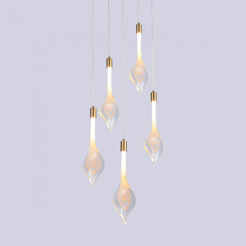 Подвесной светильник Delight Collection P98066-5 antique brass